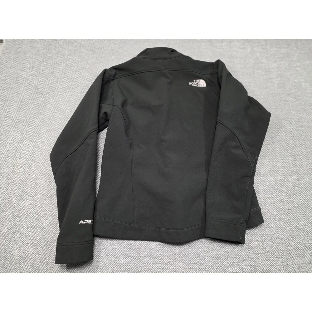 The North‎ Face Apex Bionic Softshell Jacket Mens Black Full Zip Windproof Small